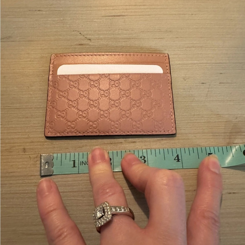 Authentic Gucci Pink Leather Microguccissima New … - image 2